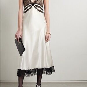 YSL Stunning Silk & Lace Dress